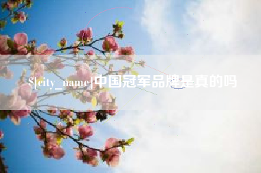 江山中国冠军品牌是真的吗