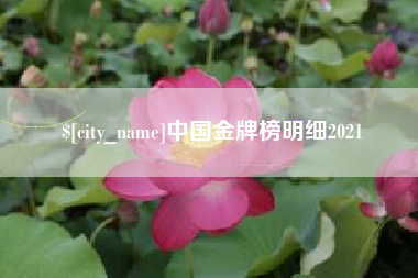 江山中国金牌榜明细2021