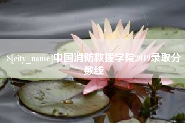 江山中国消防救援学院2019录取分数线