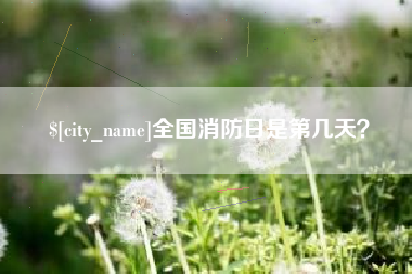 江山全国消防日是第几天？
