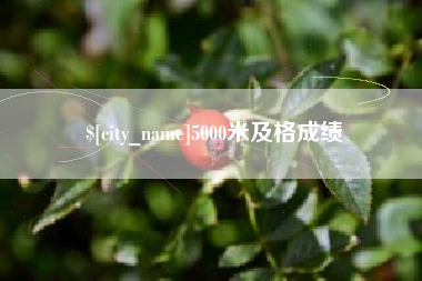 江山5000米及格成绩