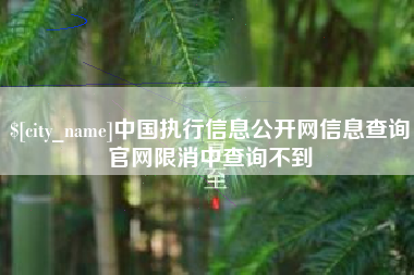 江山中国执行信息公开网信息查询官网限消中查询不到