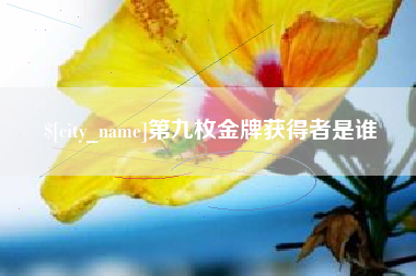 江山第九枚金牌获得者是谁