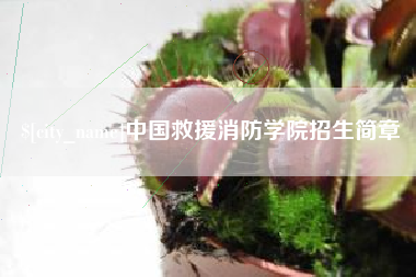江山中国救援消防学院招生简章