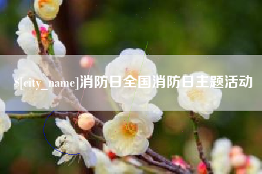 江山消防日全国消防日主题活动