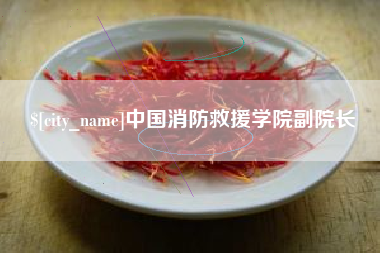 江山中国消防救援学院副院长