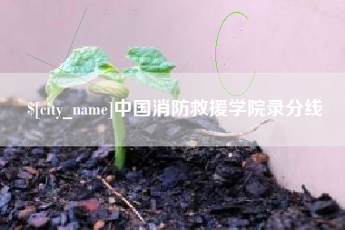 江山中国消防救援学院录分线