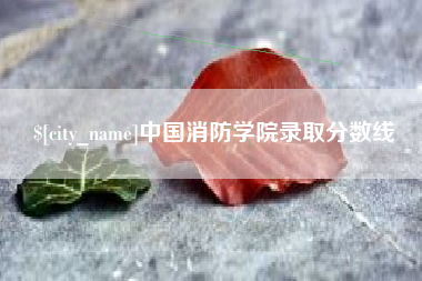 江山中国消防学院录取分数线