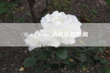 江山消防证的查询