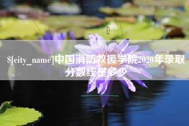 江山中国消防救援学院2020年录取分数线是多少