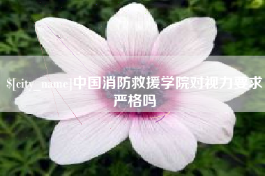 江山中国消防救援学院对视力要求严格吗