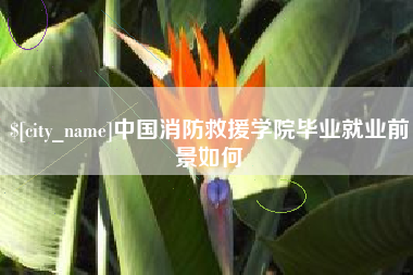 江山中国消防救援学院毕业就业前景如何