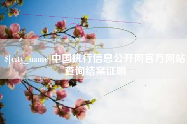 江山中国执行信息公开网官方网站查询结案证明