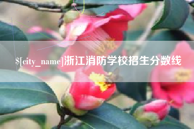 江山浙江消防学校招生分数线