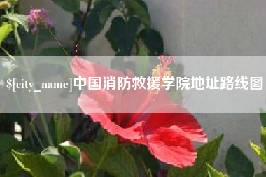 江山中国消防救援学院地址路线图