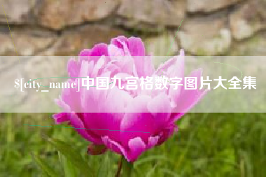 江山中国九宫格数字图片大全集