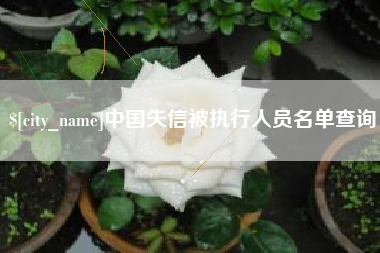 江山中国失信被执行人员名单查询