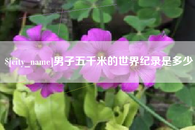 江山男子五千米的世界纪录是多少