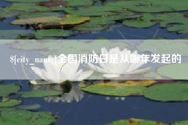 江山全国消防日是从哪年发起的