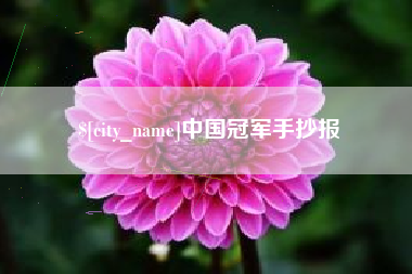 江山中国冠军手抄报