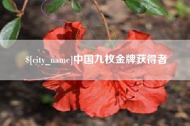 江山中国九枚金牌获得者