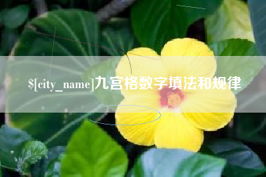 江山九宫格数字填法和规律