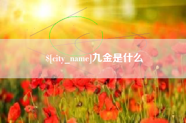 江山九金是什么