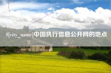 江山中国执行信息公开网的地点