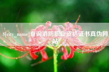 江山查询消防职业资格证书真伪网站