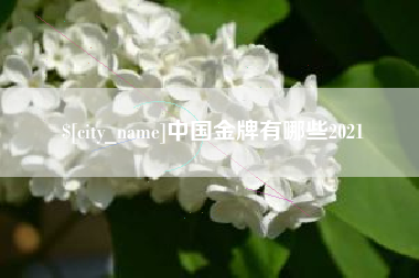 江山中国金牌有哪些2021