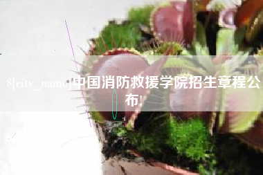 江山中国消防救援学院招生章程公布!
