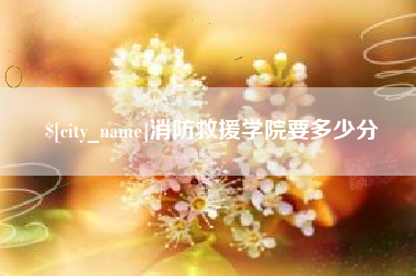 江山消防救援学院要多少分